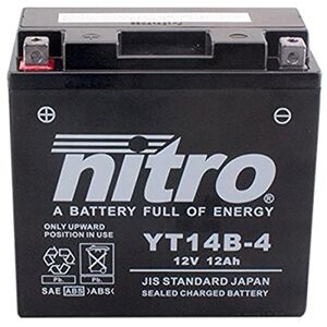 NITRO YT14B-4 -N- Batterie Moto AGM Fermé - Publicité
