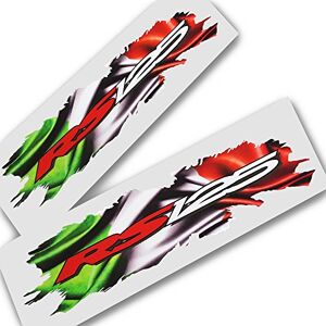 ziondesigns Aprilia RS 125?d?chir? Motif drapeau Italie graphique Stickers Stickers X 2 - Publicité