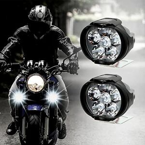 Phare additionnel LED pour moto et scooter 12V 20W 3000Lm