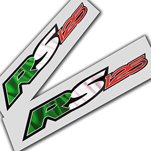 ziondesigns Aprilia RS 125?Drapeau italien Design graphique Stickers Stickers X 2 - Publicité