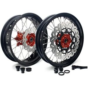 T | TARAZON TARAZON 17 3.5/4.25 Supermoto Roues Jantes + disques + support + vis pour SX EXC MXC SXF EXC-F 125 150 250 350 400 450 500 505 525 530 540 - Publicité