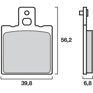 Plaquettes de Frein Brembo - Organique - 07BB0106 - Malaguti 50 MDX 19