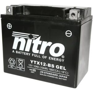 Batterie Nitro YTX12-BS 12V 10 Ah Gel - Publicité