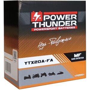 Batterie Power Thunder YTX20A-FA 12V 19Ah prete a l?emploi