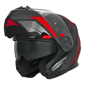 Casque modulable Nox N966 Focal noir mat/rouge- L - Publicité