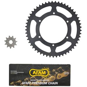 Kit chaîne Afam 11x53 pas 420 Derbi 50 Senda X-treme 13-17 130Maillon