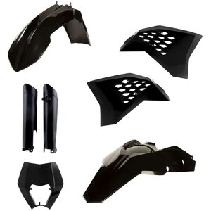 Kit plastique complet Acerbis KTM EXC/EXC-F 08-11 Noir Brillant