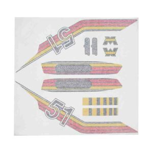 1Tek Origine Planche de 10 autocollants stickers pour MBK 51 Motobecane