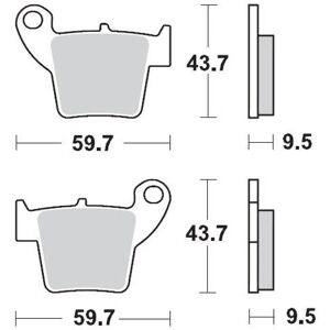 Plaquettes de Frein Moto Master - metal fritte - 94311 - Honda CRF 2