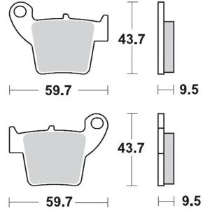 Plaquettes de Frein Moto Master - metal fritte - 94311 - Honda CRF 2