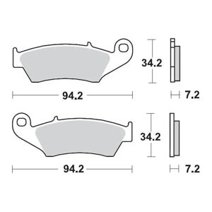 Plaquettes de Frein Moto Master - metal fritte - 93412 - Honda CRF 2