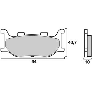 Plaquettes de Frein Brembo Scooter XS - metal fritte - 07042XS