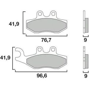 Plaquettes de Frein Brembo Scooter XS - metal fritte - 07056XS