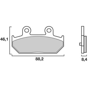 Plaquettes de Frein Brembo Scooter XS - metal fritte - 07058XS