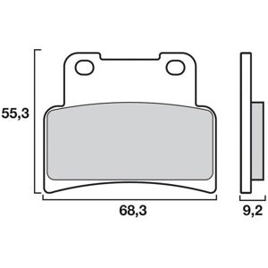 Plaquettes de Frein Brembo Scooter XS - metal fritte - 07100XS