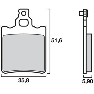 Plaquettes de Frein Brembo - Organique - 07BB1305