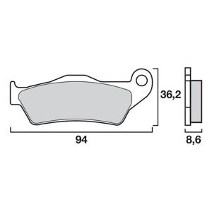 Plaquettes de Frein Brembo - Carbone Ceramique - 07BB2809