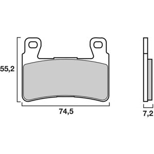 Plaquettes de Frein Brembo - Organique - 07HO4507