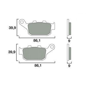 Plaquettes de Frein Brembo - Carbone Ceramique - 07HO53CC