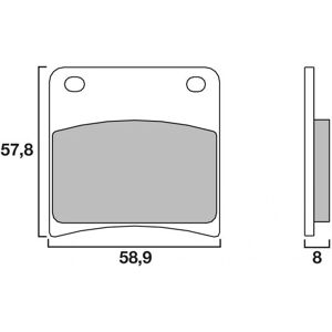 Plaquettes de Frein Brembo - Organique - 07SU1306