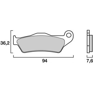 Plaquettes de Frein Brembo Road SP - metal fritte - 07BB04SP