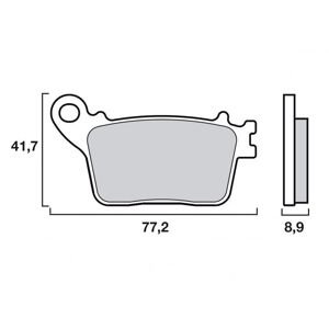 Plaquettes de Frein Brembo Road SP - metal fritte - 07HO59SP