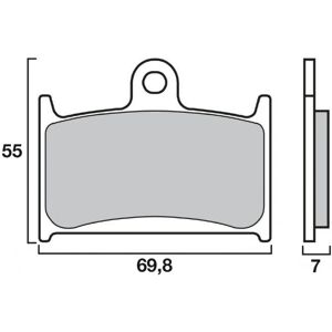 Plaquettes de Frein Brembo Road SA - metal fritte - 07SU22SA