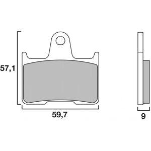 Plaquettes de Frein Brembo Road SP - metal fritte - 07SU25SP