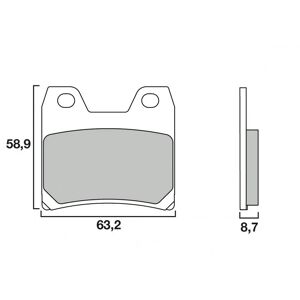 Plaquettes de Frein Brembo Road SP - metal fritte - 07YA40SP