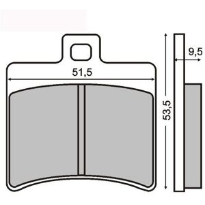 Plaquettes de Frein RMS - Organique - 225100310 - Aprilia SR/Benelli L