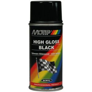 Lot 3 bombes peinture rallye noir brillant - 400 ml - Motip