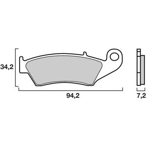 Plaquettes de Frein Brembo - Organique - 07KA1705