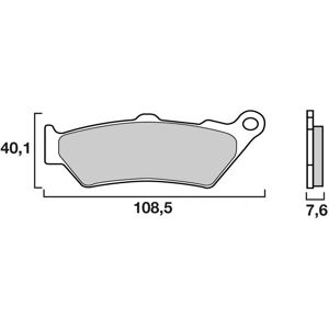 Plaquettes de Frein Brembo - metal fritte - 07BB0390