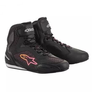 Baskets Femme Alpinestars Stella Faster 3 Rideknit Noir Rose Jaune - Publicité