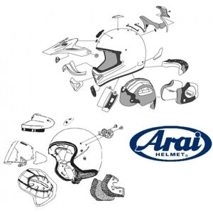 Plaques pivot ARAI Super AdSis J (LRS) Blast pour casques Chaser-V/Chaser-V PRO - Publicité