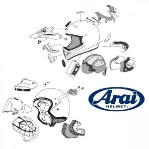 Plaques pivot ARAI Super AdSis J (LRS) Groove pour casque Rebel - Publicité
