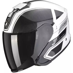 Casque Scorpion Exo-S1 Cross-Ville Blanc Noir Argent - Publicité