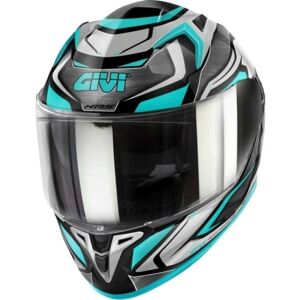 Casque Givi 50.9 Atomic Titanium Argent Bleu - Publicité