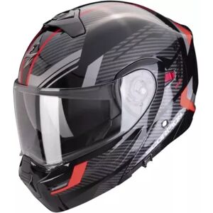 Casque Scorpion Exo-930 Evo Sikon Noir Argent Rouge - Publicité