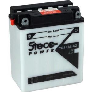 Steco Powersports Batterie moto 12.0 12.0 Conventionnelles (Ref: YB12AL-A2)