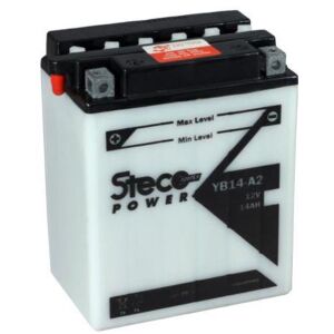 Steco Powersports Batterie moto 12.0 14.0 Conventionnelles (Ref: YB14-A2)