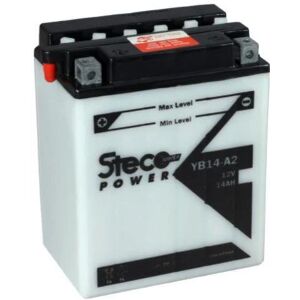 Steco Powersports Batterie moto 12.0 14.0 Conventionnelles (Ref: YB14-A2)