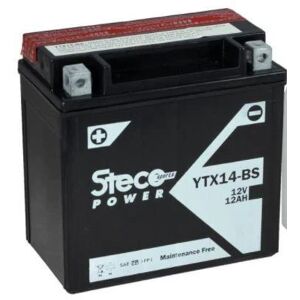 Steco Powersports Batterie moto 12.0 12.0 Sans entretien (Ref: YTX14-BS)