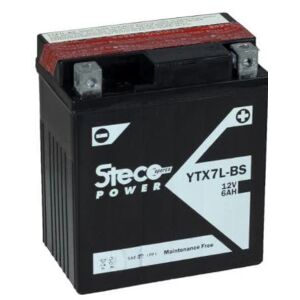 Steco Powersports Batterie moto 12.0 6.0 Sans entretien (Ref: YTX7L-BS)