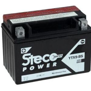 Steco Powersports Batterie moto 12.0 8.0 Sans entretien (Ref: YTX9-BS)