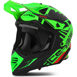 Acerbis Casque Cross Acerbis X-Track Vert Fluo-Noir -