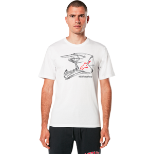 Alpinestars T-Shirt Alpinestars MX Helmet CSF Blanc -