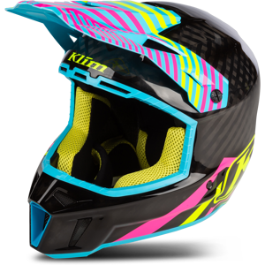 KLIM Casque Cross Klim F3Carbon Illusion Noir-Rose -