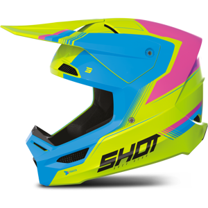 Shot Race Gear Casque Cross Enfant Shot Furious Tracer Rose Brillant -