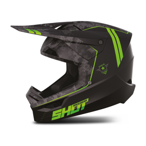 Shot Race Gear Casque Cross Shot Furious Army Vert -